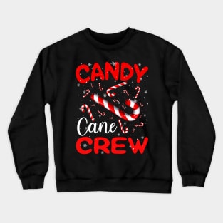 Candy Cane Crew Funny Christmas Candy Lover X-mas Crewneck Sweatshirt